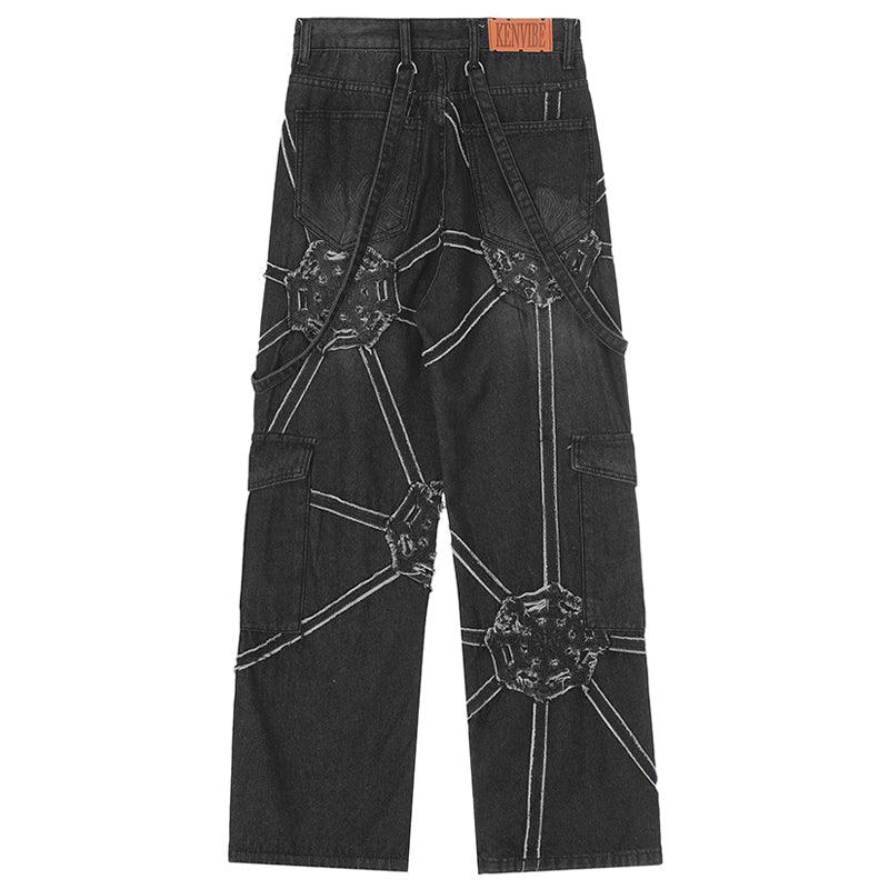 1984 Vintage Washed Wide Leg Jeans Gear 1984