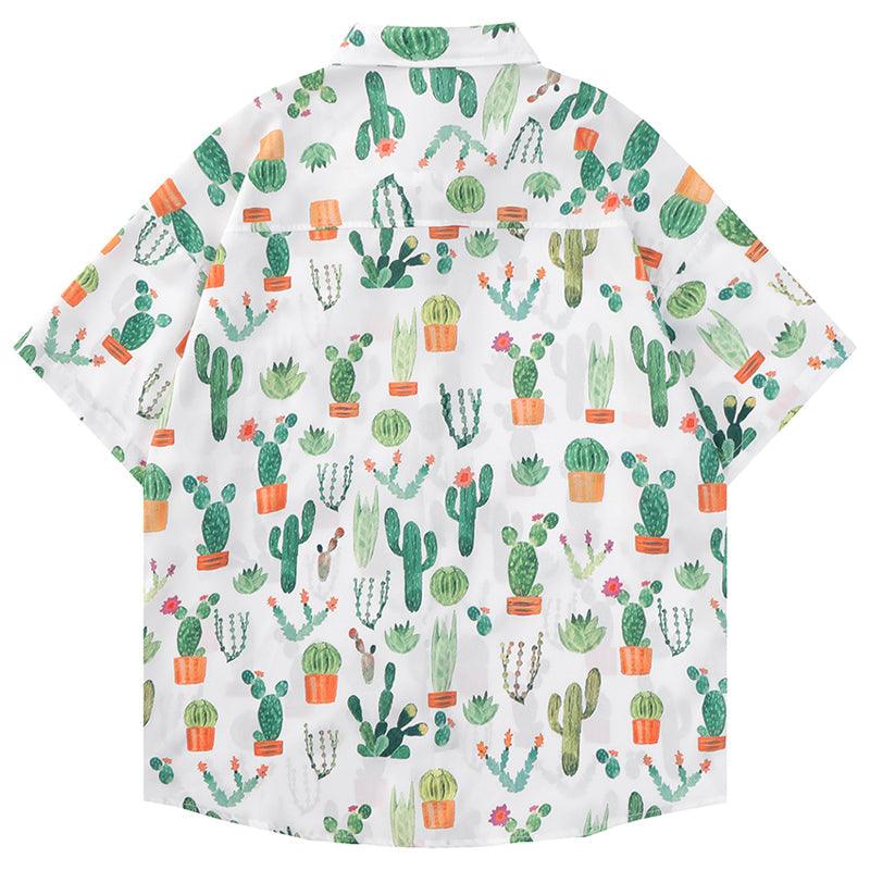 1984 Summer Beach Shirt Full Cactus VYJ